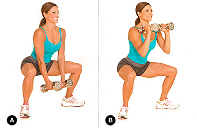 Приседания плие