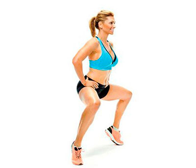 Приседания плие